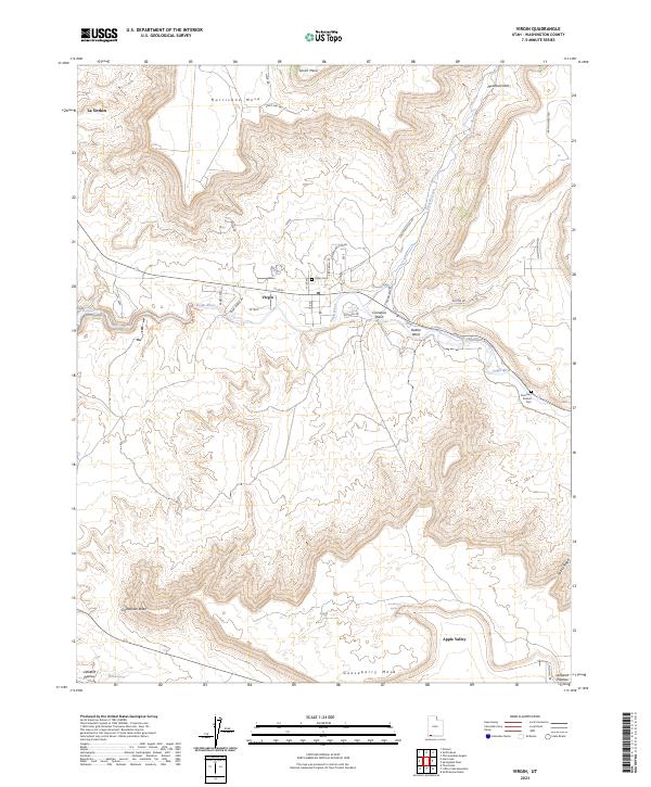 Virgin, UT — USGS 7.5-minute topo (2023)
