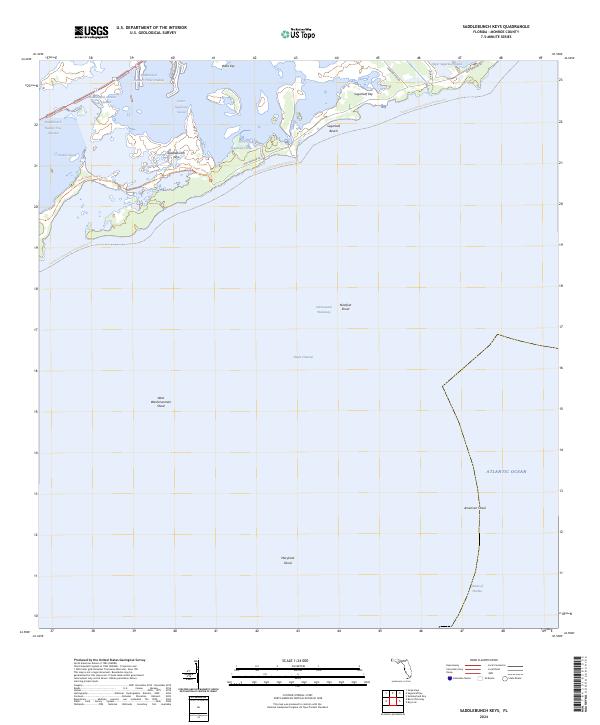 Saddlebunch Keys, FL — USGS 7.5-minute topo (2024)
