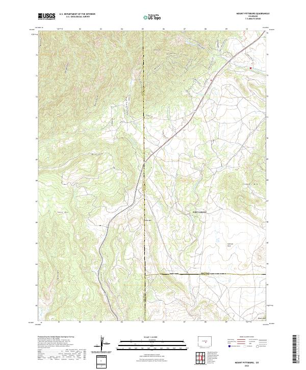 Mount Pittsburg, CO — USGS 7.5-minute topo (2022)