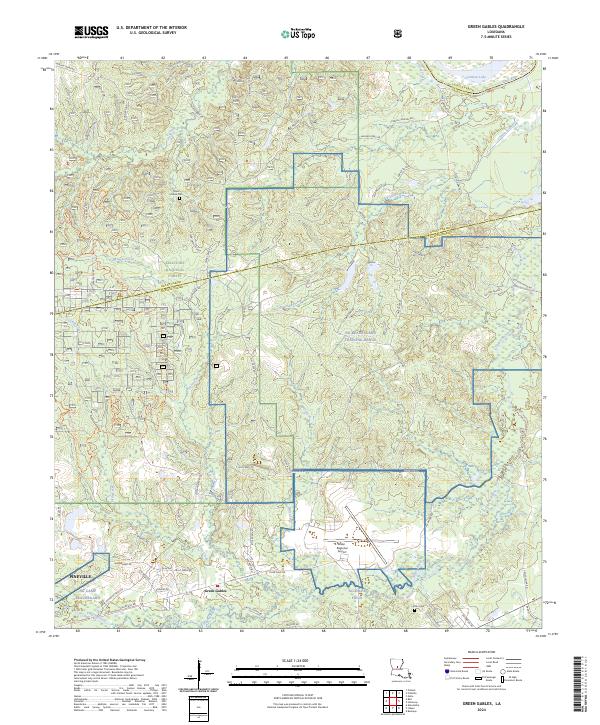 Green Gables, LA — USGS 7.5-minute topo (2024)