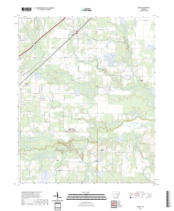 McRae, AR — USGS 7.5-minute topo (2024)