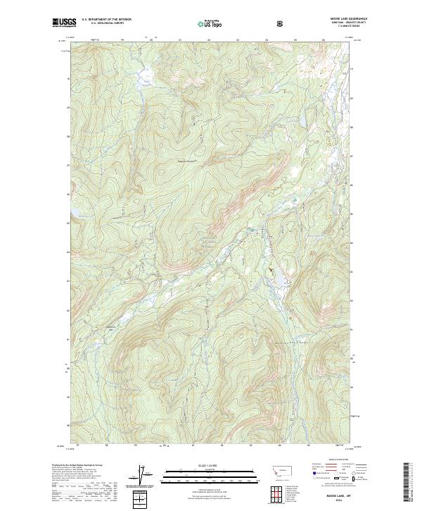 Moose Lake, MT — USGS 7.5-minute topo (2024)