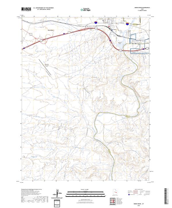 Green River, UT — USGS 7.5-minute topo (2023)