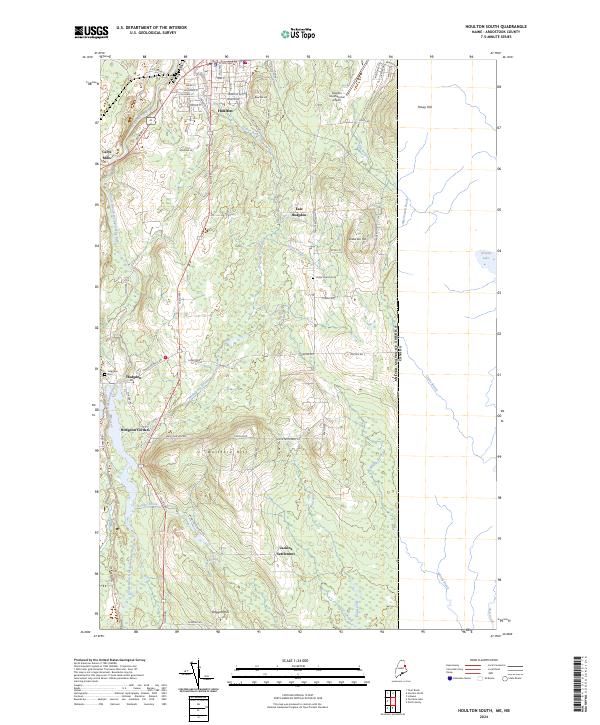 Houlton South, ME-NB — USGS 7.5-minute topo (2024)