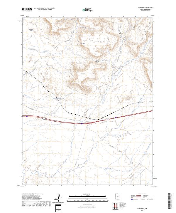 Hatch Mesa, UT — USGS 7.5-minute topo (2023)
