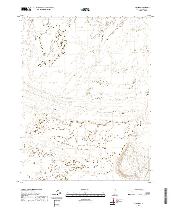 Sand Ridge, UT — USGS 7.5-minute topo (2023)