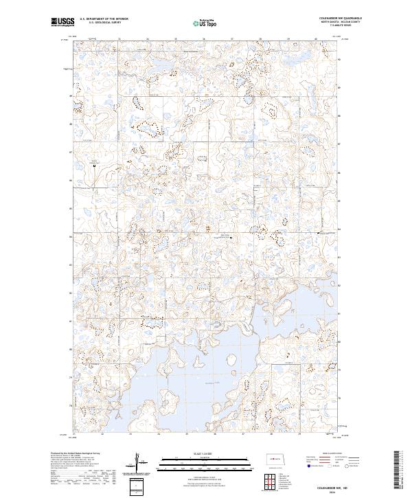 Coleharbor NW, ND — USGS 7.5-minute topo (2024)