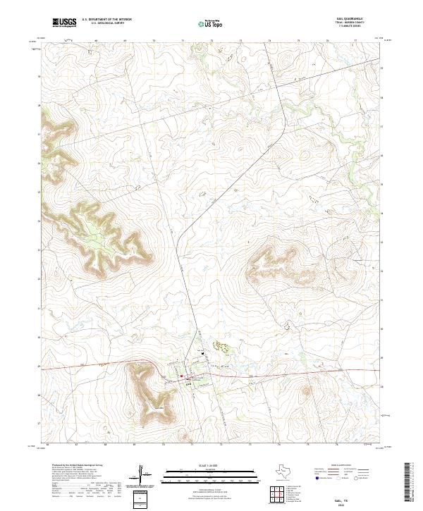 Gail, TX — USGS 7.5-minute topo (2022)