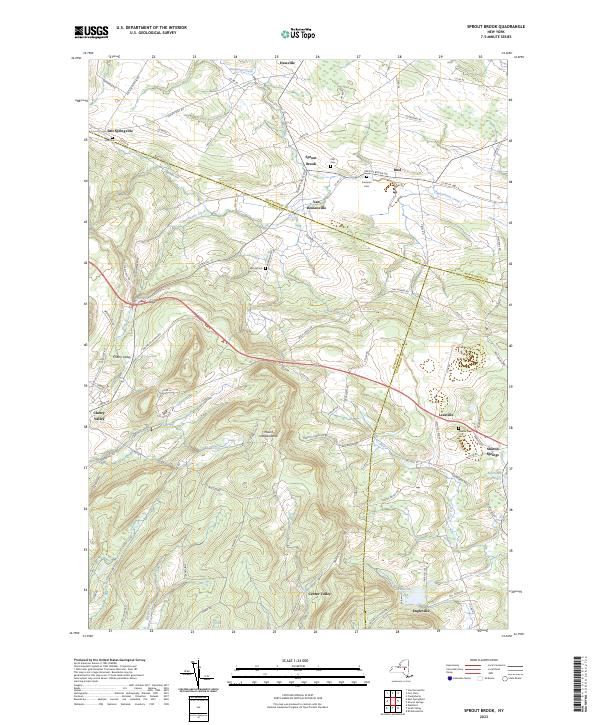 Sprout Brook, NY — USGS 7.5-minute topo (2023)