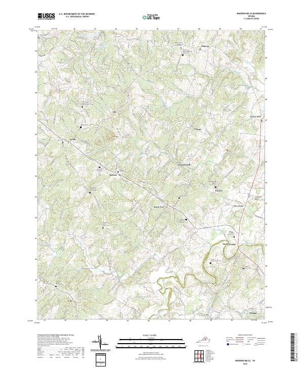 Madison Mills, VA — USGS 7.5-minute topo (2022)