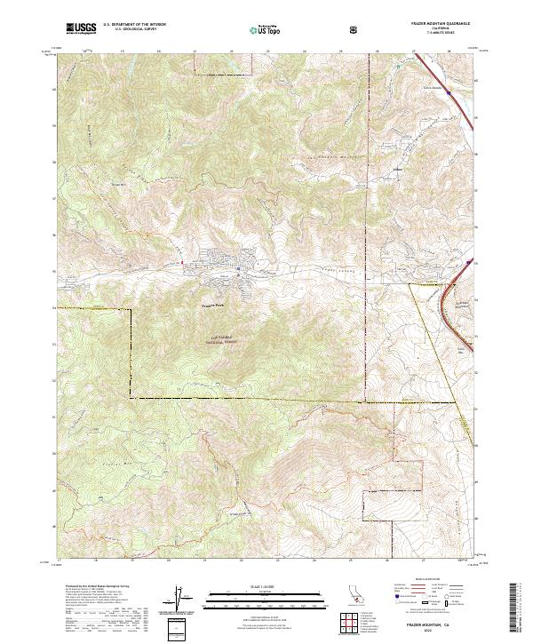 Frazier Mountain, CA — USGS 7.5-minute topo (2022)