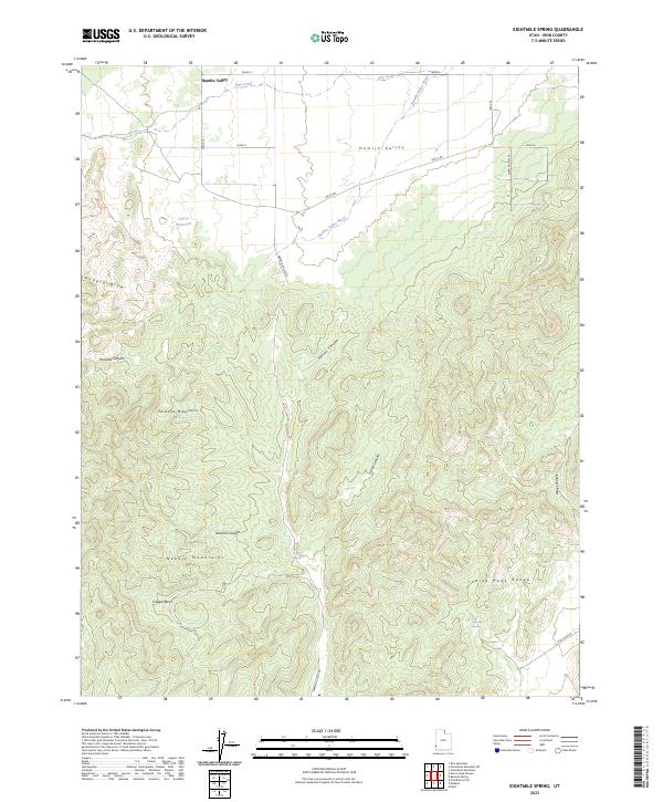 Eightmile Spring, UT — USGS 7.5-minute topo (2023)