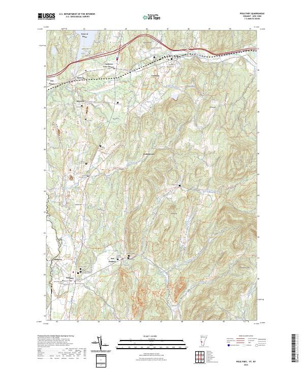 Poultney, VT-NY — USGS 7.5-minute topo (2024)