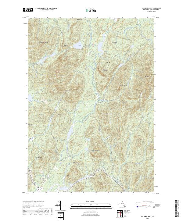 Kunjamuk River, NY — USGS 7.5-minute topo (2023)