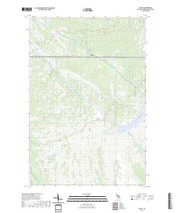 Walsh, MI — USGS 7.5-minute topo (2023)