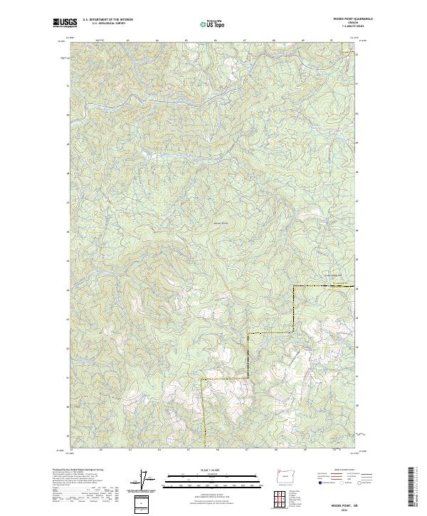 Woods Point, OR — USGS 7.5-minute topo (2024)