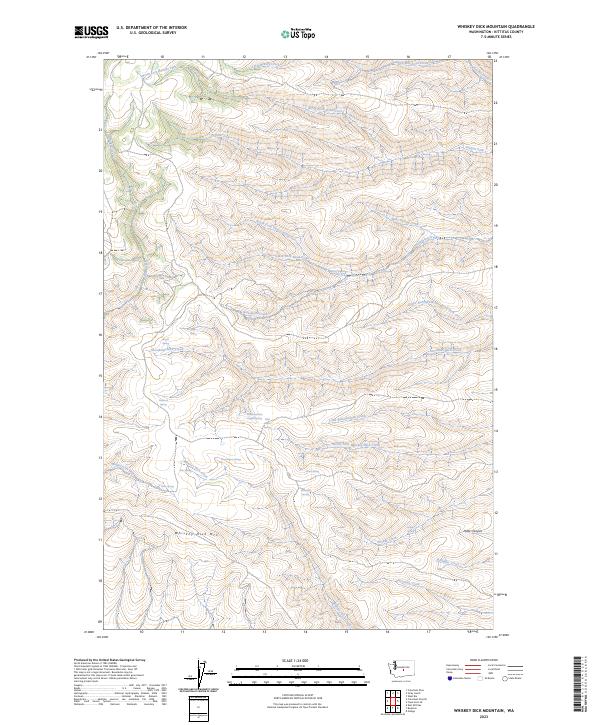 Whiskey Dick Mountain, WA — USGS 7.5-minute topo (2023)