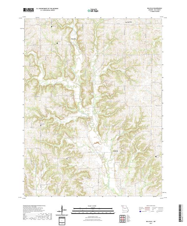 Millville, MO — USGS 7.5-minute topo (2021)