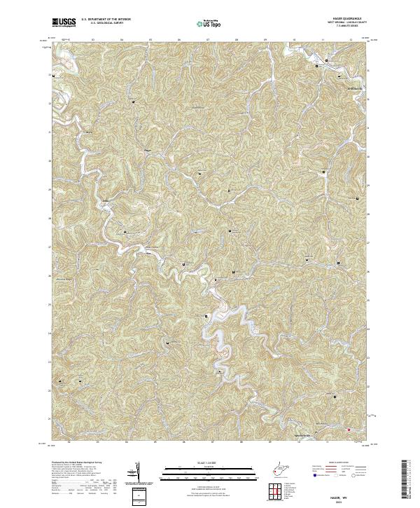 Hager, WV — USGS 7.5-minute topo (2023)