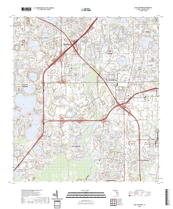 Lake Jessamine, FL — USGS 7.5-minute topo (2024)