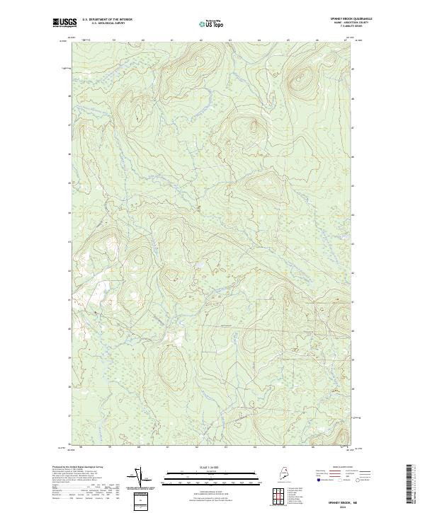 Spinney Brook, ME — USGS 7.5-minute topo (2024)