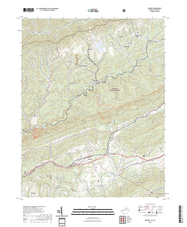 Keokee, VA-KY — USGS 7.5-minute topo (2022)