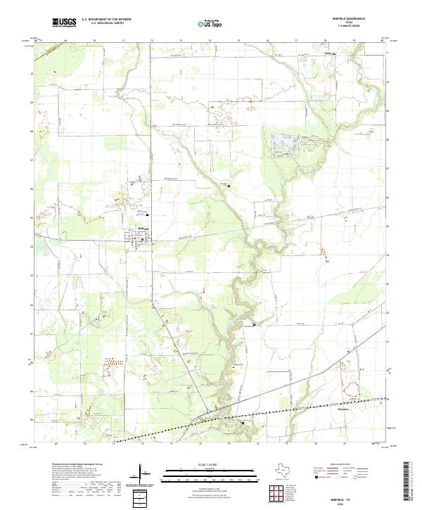 Midfield, TX — USGS 7.5-minute topo (2022)