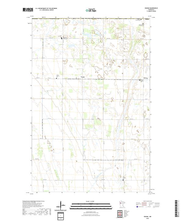Ranum, MN — USGS 7.5-minute topo (2022)