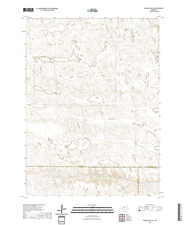 Big Bald Hill NE, NE — USGS 7.5-minute topo (2021)