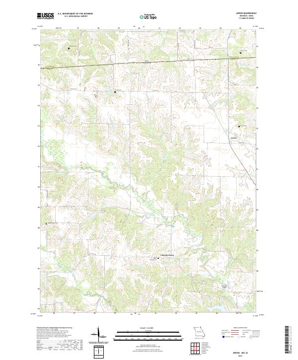 Anson, MO-IA — USGS 7.5-minute topo (2021)