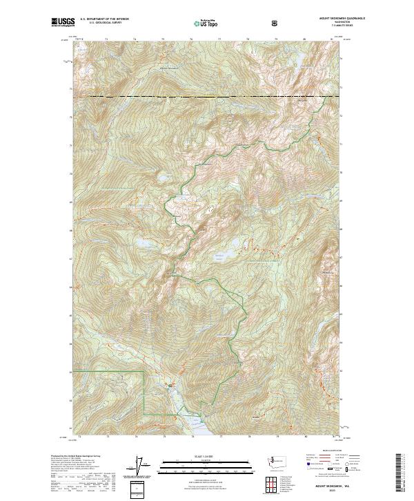 Mount Skokomish, WA — USGS 7.5-minute topo (2023)