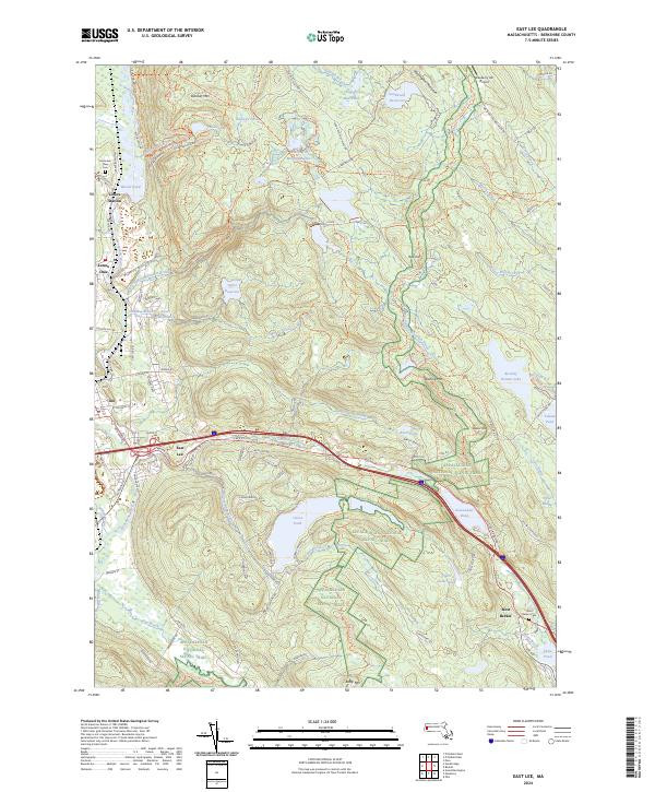 East Lee, MA — USGS 7.5-minute topo (2024)