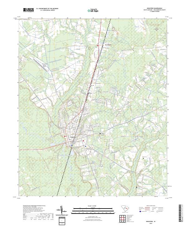 Kingstree, SC — USGS 7.5-minute topo (2024)