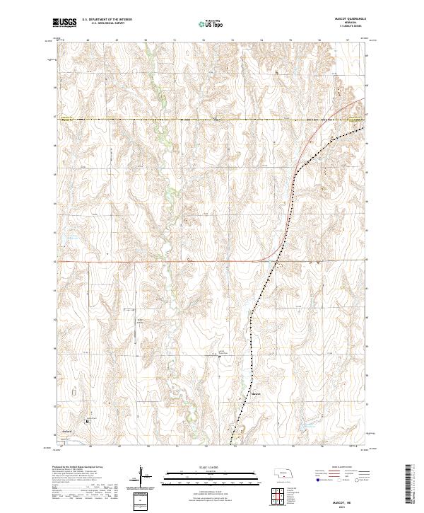 Mascot, NE — USGS 7.5-minute topo (2021)