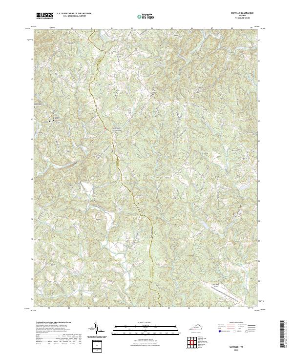Sanville, VA — USGS 7.5-minute topo (2022)