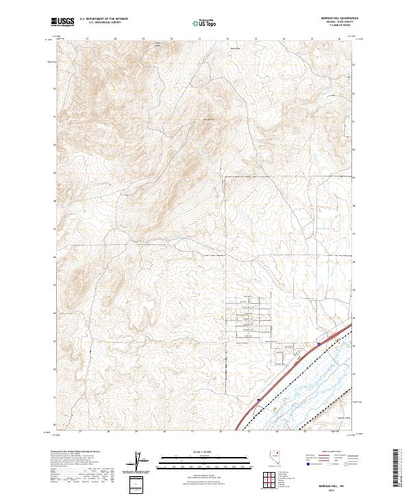Morgan Hill, NV — USGS 7.5-minute topo (2021)