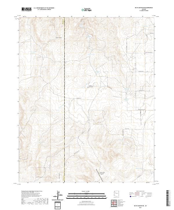 Blye Canyon NE, AZ — USGS 7.5-minute topo (2021)