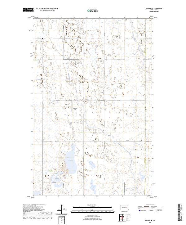 Niagara SW, ND — USGS 7.5-minute topo (2024)