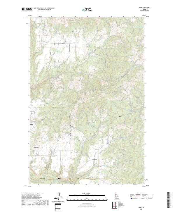 Park, ID — USGS 7.5-minute topo (2024)
