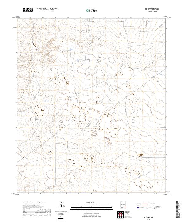 Big Sinks, NM — USGS 7.5-minute topo (2023)