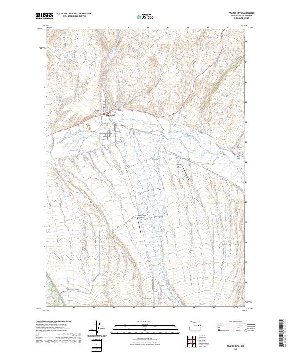 Prairie City, OR — USGS 7.5-minute topo (2023)
