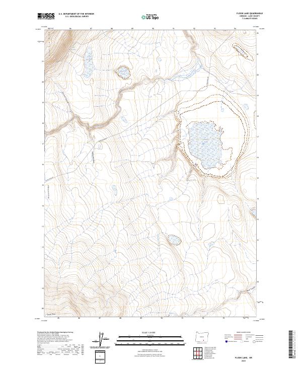 Flook Lake, OR — USGS 7.5-minute topo (2023)