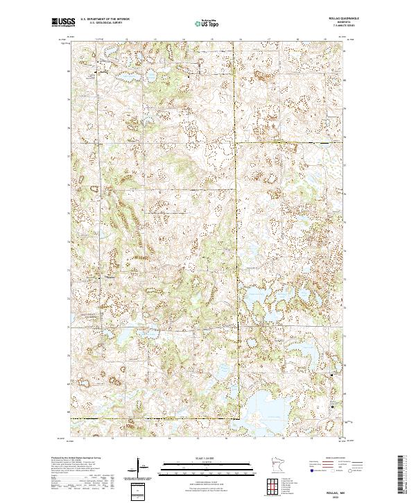 Rollag, MN — USGS 7.5-minute topo (2022)