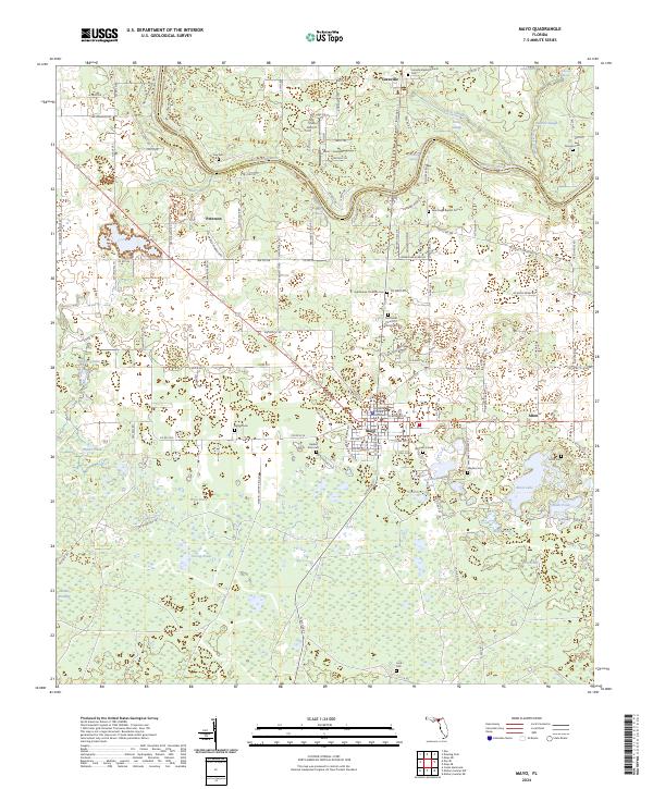 Mayo, FL — USGS 7.5-minute topo (2024)