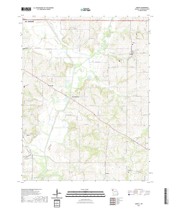Agency, MO — USGS 7.5-minute topo (2021)