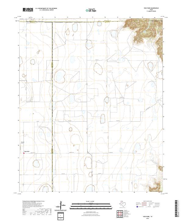 Vigo Park, TX — USGS 7.5-minute topo (2022)