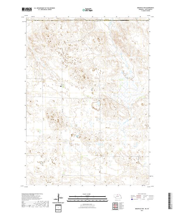 Meadville NW, NE-SD — USGS 7.5-minute topo (2021)