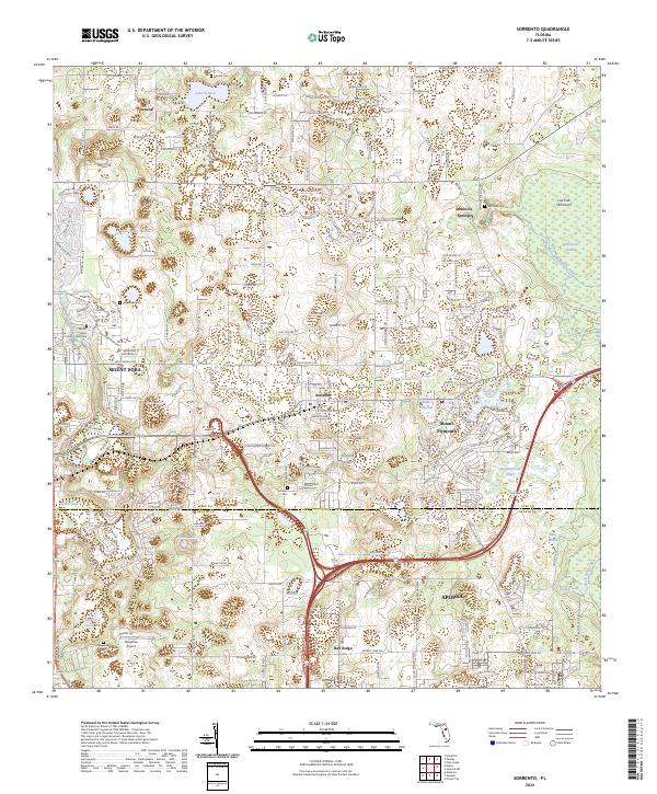 Sorrento, FL — USGS 7.5-minute topo (2024)