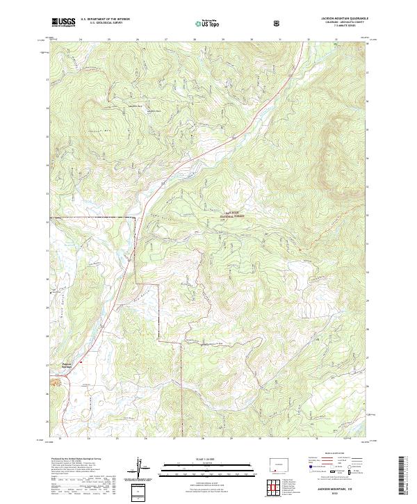 Jackson Mountain, CO — USGS 7.5-minute topo (2022)