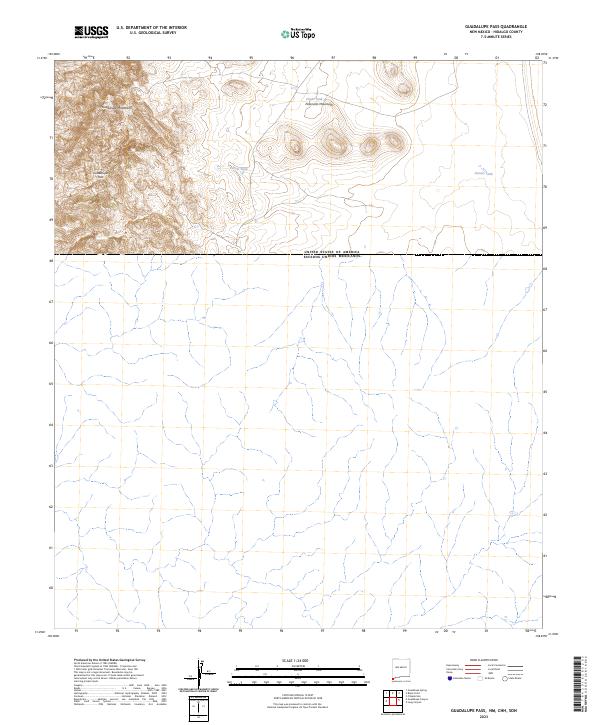 Guadalupe Pass, NM,CHH,SON, US — USGS 7.5-minute topo (2023)